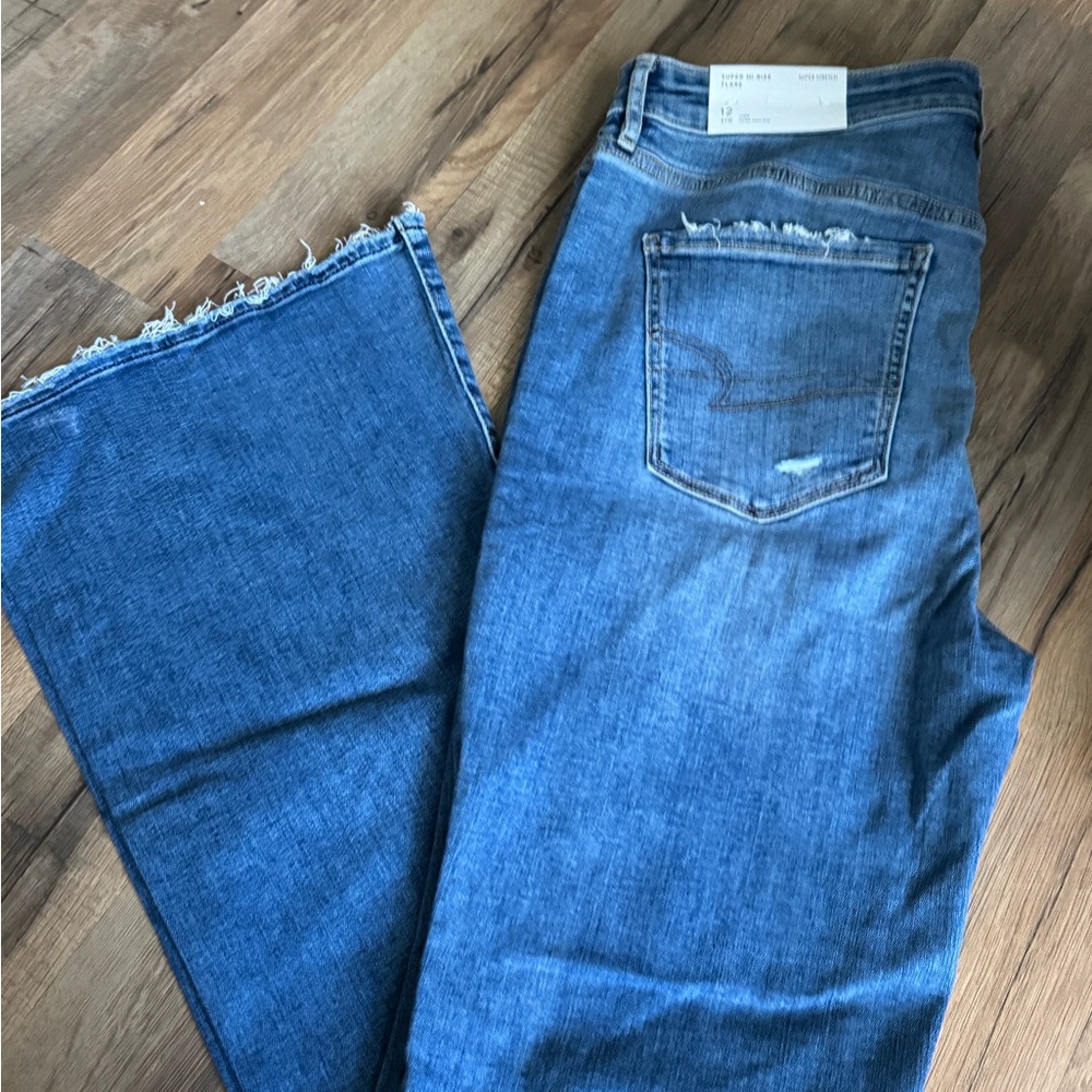 American Eagle Outfitters Blue Flare Jeans